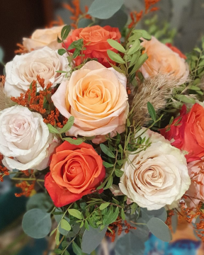 Ramo de Flor Natural Naranja. Realizado por Issakrea