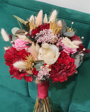 Ramo de Flor Preservada Rojo. Realizado por Issakrea (2)